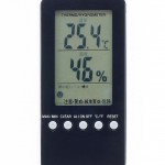 熱中症警告付き温湿度計の商品写真・正面